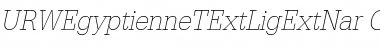 URWEgyptienneTExtLigExtNar Font