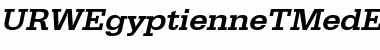 URWEgyptienneTMedExtWid Oblique Font