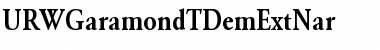 URWGaramondTDemExtNar Regular Font