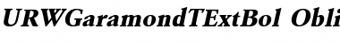 URWGaramondTExtBol Font