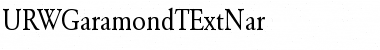 URWGaramondTExtNar Regular Font