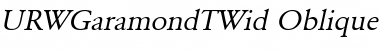 URWGaramondTWid Oblique Font