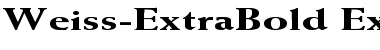 Weiss-ExtraBold Ex Regular Font