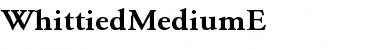 WhittiedMediumE Regular Font