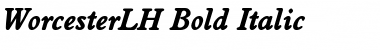 WorcesterLH Bold Italic