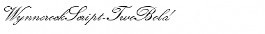 WynnerockScript-TwoBold Regular Font