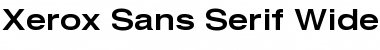 Xerox Sans Serif Wide Font