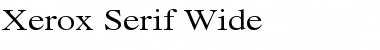 Xerox Serif Wide Font