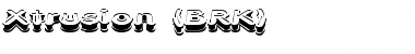 Xtrusion (BRK) Regular Font
