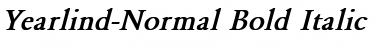 Yearlind-Normal Bold Italic