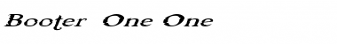 Download Booter - One One Font
