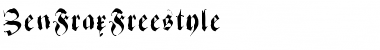 ZenFraxFreestyle Regular Font