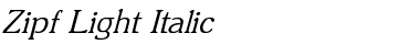 Zipf Light Italic