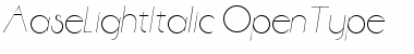 Aase&nbsp;LightItalic