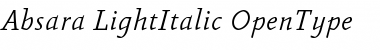 Absara Light Italic