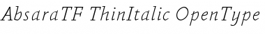 Absara TF Thin Font