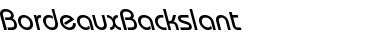 BordeauxBackslant Regular BordeauxBackslant Regular
