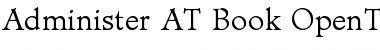 Administer AT Book Font Administer AT Book Font