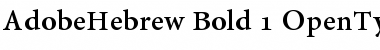 Adobe Hebrew Bold Font