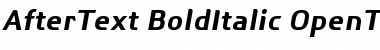 After Text Bold Italic Font