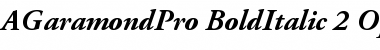 Adobe Garamond Pro Bold Italic Font