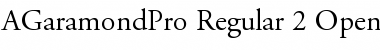 Adobe Garamond Pro Regular Font