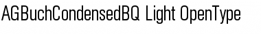 AG Buch Condensed BQ Regular Font