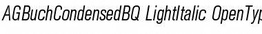 Download AG Buch Condensed BQ Font