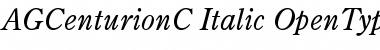 AGCenturionC Italic Font