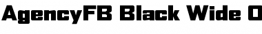 Download AgencyFB Black Wide Font