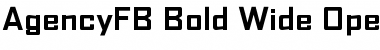 AgencyFB Bold Wide Regular Font