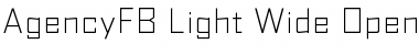 AgencyFB Light Wide Regular