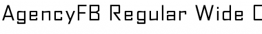 Download AgencyFB Regular Wide Font Download AgencyFB Regular Wide Font