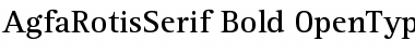 AgfaRotisSerif Bold Font