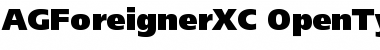 AGForeignerXC Regular Font