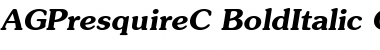 AGPresquireC Bold Italic Font