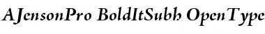 Adobe Jenson Pro Bold Italic Subhead