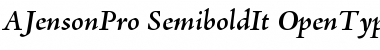 Adobe Jenson Pro Semibold Italic