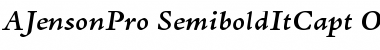 Adobe Jenson Pro Semibold Italic Caption Font