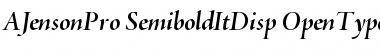 Adobe Jenson Pro Semibold Italic Display