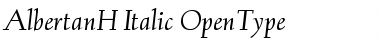 AlbertanH-Italic Regular Font