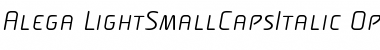Download Alega-LightSmallCapsItalic Font