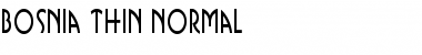 Bosnia Thin Normal Font