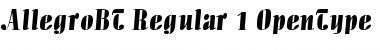 Allegro Regular Font