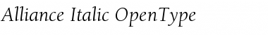 Download Alliance-Italic Font Download Alliance-Italic Font