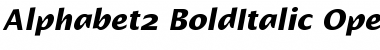 Alphabet2 BoldItalic Font