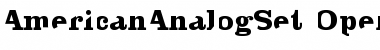 Download AmericanAnalogSet Font Download AmericanAnalogSet Font