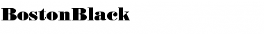 BostonBlack Regular Font