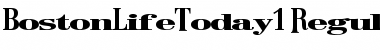 BostonLifeToday1 Regular Font
