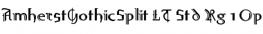 AmherstGothicSplit LT Std Rg Regular AmherstGothicSplit LT Std Rg Regular